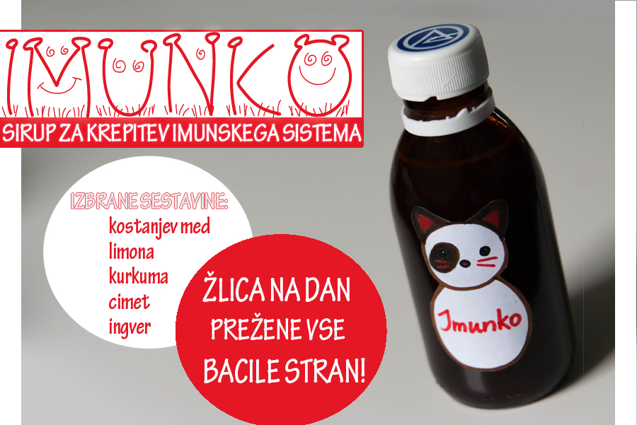 Domači sirup Imunko (za krepitev  imunskega sistema)