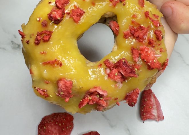 Pustni krofi za dojenčke z mango prelivom (8m+)